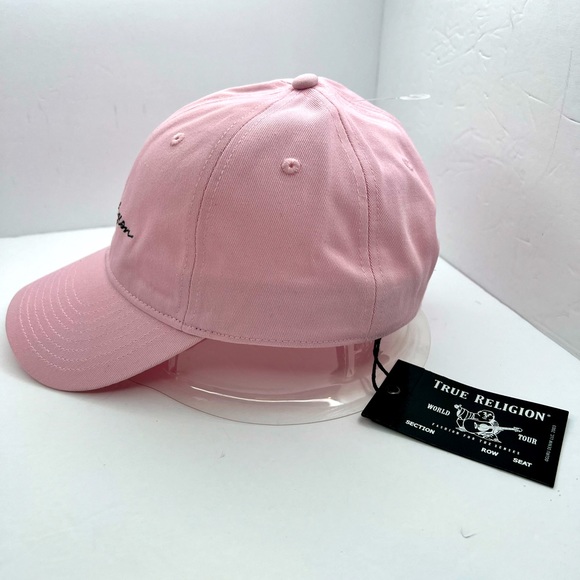 TRUE RELIGION UNISEX CAP/HAT, THE COLOR IS "PINK/GREY,” ADJUSTABLE BACK STRAP - Picture 2 of 8